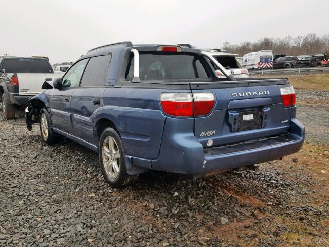 4S4BT62C867104080 - 2006 SUBARU BAJA SPORT BLUE photo 3