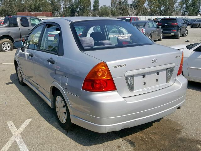 JS2RA61S445208307 - 2004 SUZUKI AERIO S SILVER photo 3