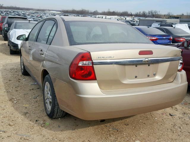 1G1ZS58F17F309306 - 2007 CHEVROLET MALIBU LS BEIGE photo 3