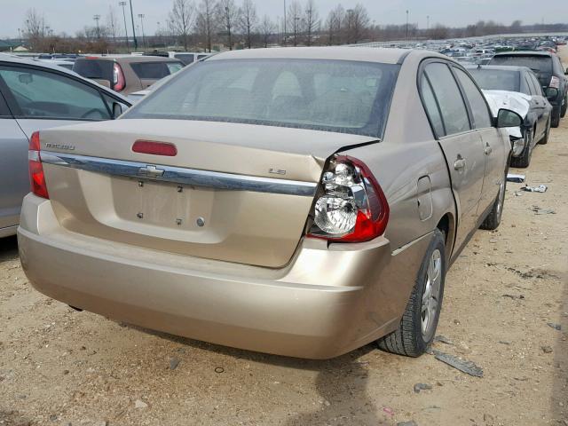 1G1ZS58F17F309306 - 2007 CHEVROLET MALIBU LS BEIGE photo 4