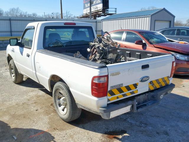 1FTYR10D27PA83269 - 2007 FORD RANGER WHITE photo 3