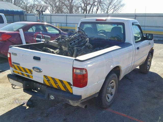 1FTYR10D27PA83269 - 2007 FORD RANGER WHITE photo 4