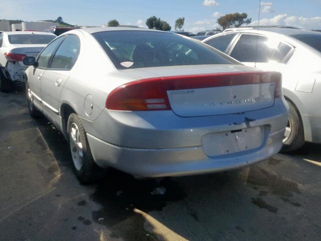 2B3HD46R12H101312 - 2002 DODGE INTREPID S GRAY photo 3