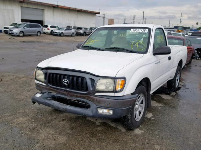 5TENL42N14Z461131 - 2004 TOYOTA TACOMA WHITE photo 2