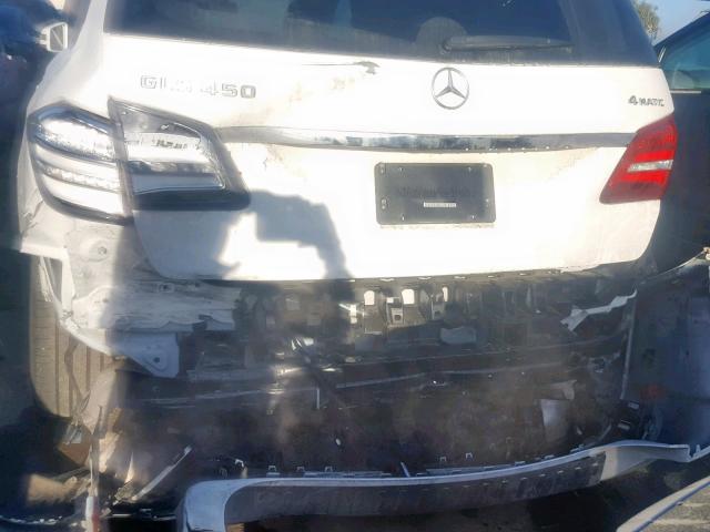 4JGDF6EE3HA787938 - 2017 MERCEDES-BENZ GLS 450 4M WHITE photo 9