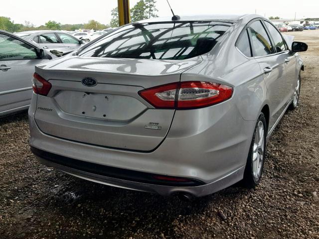 3FA6P0HR7DR266670 - 2013 FORD FUSION SE SILVER photo 4