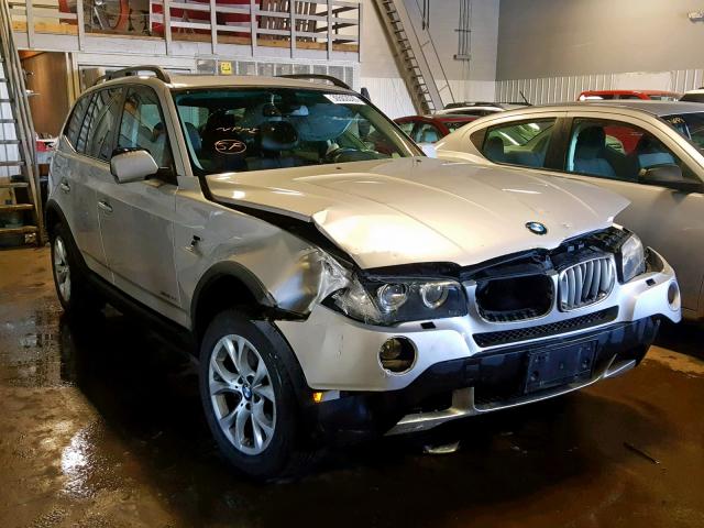 WBXPC93419WJ29841 - 2009 BMW X3 XDRIVE3 SILVER photo 1