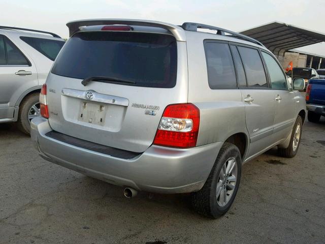 JTEEW21A860032819 - 2006 TOYOTA HIGHLANDER SILVER photo 4