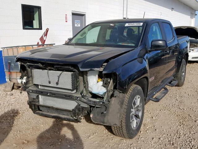 1GTP6CE14H1285954 - 2017 GMC CANYON SLE BLACK photo 2