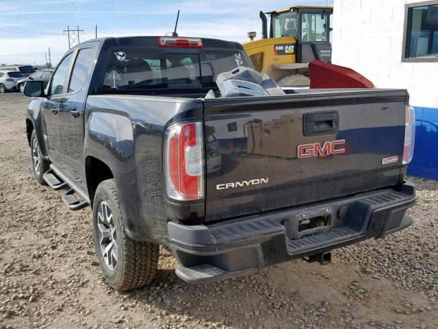 1GTP6CE14H1285954 - 2017 GMC CANYON SLE BLACK photo 3