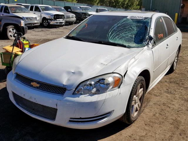 2G1WB5E37E1112190 - 2014 CHEVROLET IMPALA LIM WHITE photo 2