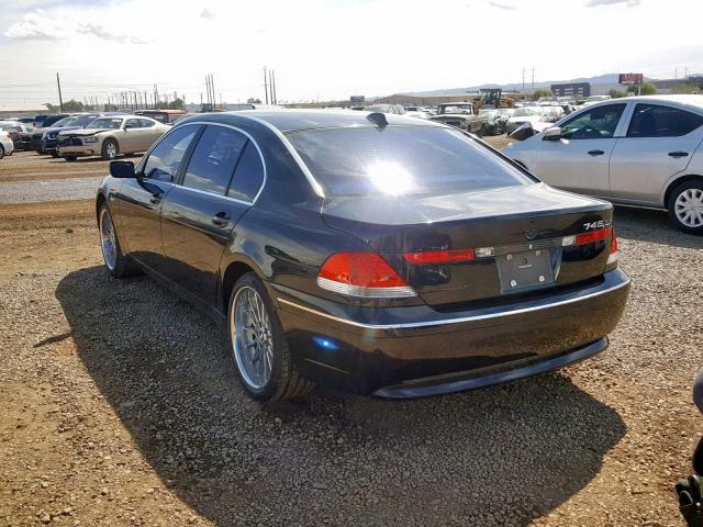 WBAGN635X4DS53008 - 2004 BMW 745 LI BLACK photo 3