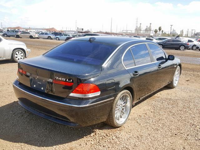 WBAGN635X4DS53008 - 2004 BMW 745 LI BLACK photo 4