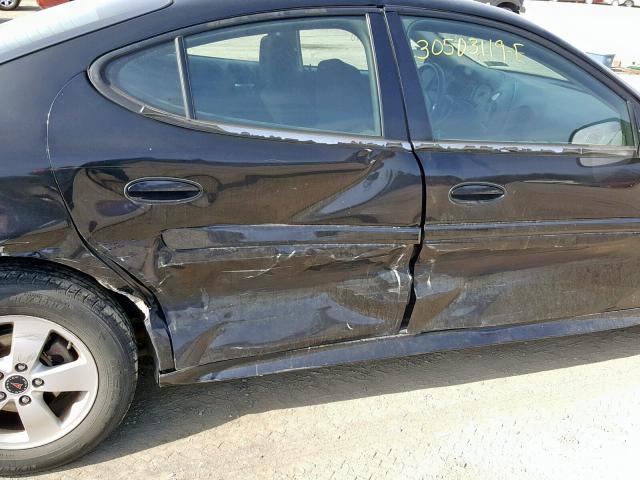 2G2WP552961183090 - 2006 PONTIAC GRAND PRIX BLACK photo 9