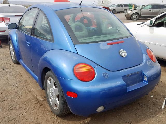 3VWCP21C11M465475 - 2001 VOLKSWAGEN NEW BEETLE Blau Foto 3