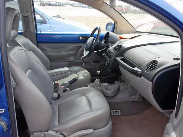 3VWCP21C11M465475 - 2001 VOLKSWAGEN NEW BEETLE Blau Foto 5