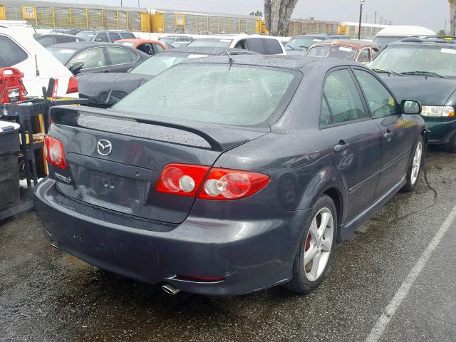 1YVHP80D345N20373 - 2004 MAZDA 6 S CHARCOAL photo 4