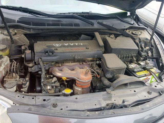 4T1BE46K27U614606 - 2007 TOYOTA CAMRY NEW GRAY photo 7