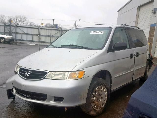 5FNRL18554B029828 - 2004 HONDA ODYSSEY LX SILVER photo 2