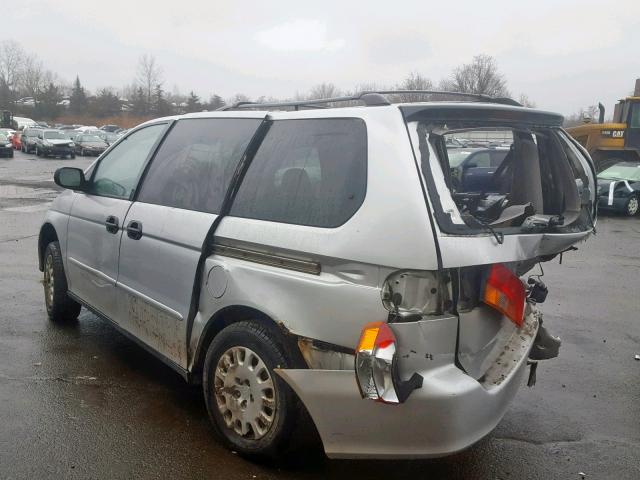 5FNRL18554B029828 - 2004 HONDA ODYSSEY LX SILVER photo 3