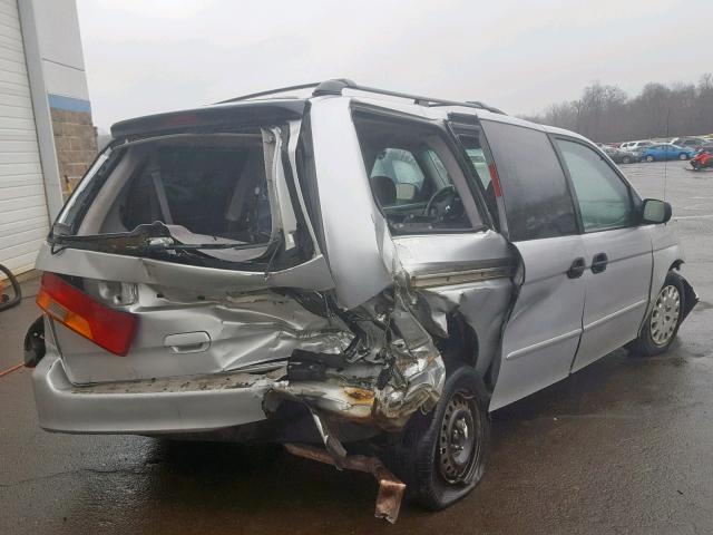 5FNRL18554B029828 - 2004 HONDA ODYSSEY LX SILVER photo 4