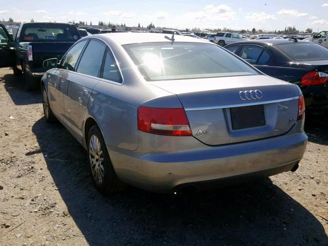 WAUAH74F86N098644 - 2006 AUDI A6 3.2 SILVER photo 3