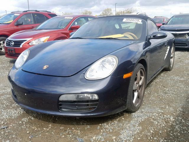 WP0CA29827U712124 - 2007 PORSCHE BOXSTER BLUE photo 2