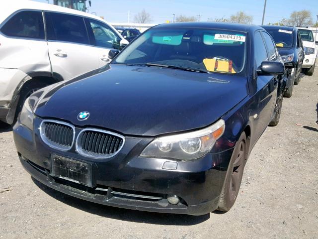 WBANE53566CK85657 - 2006 BMW 525 I BLACK photo 2