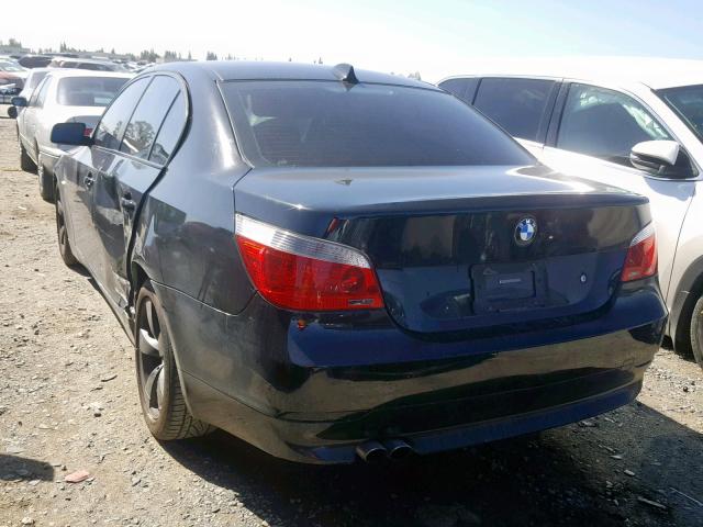 WBANE53566CK85657 - 2006 BMW 525 I BLACK photo 3