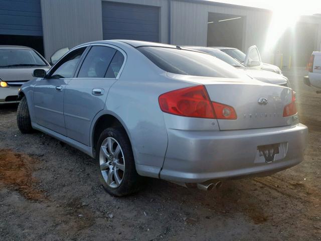 JNKCV51F16M611184 - 2006 INFINITI G35 SILVER photo 3