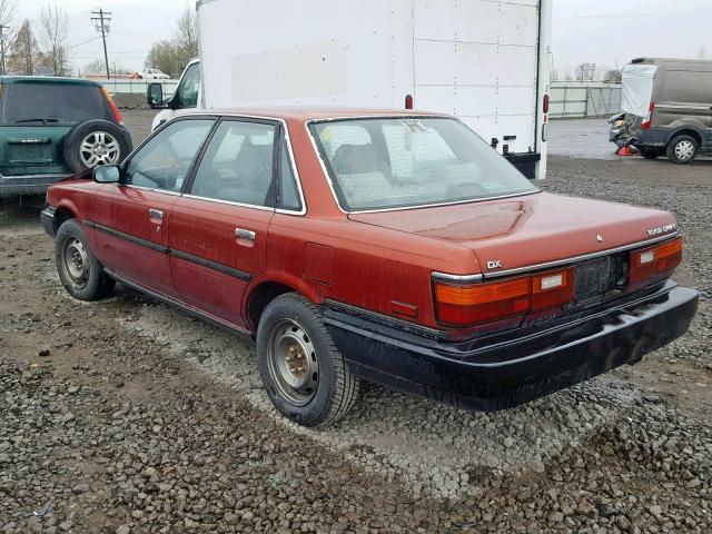 4T1SV21E6LU179928 - 1990 TOYOTA CAMRY DLX მუქწითელი ფოტო 3