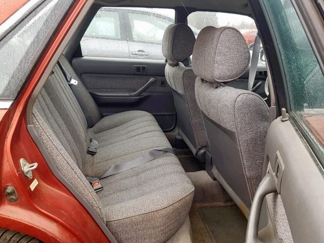 4T1SV21E6LU179928 - 1990 TOYOTA CAMRY DLX მუქწითელი ფოტო 6