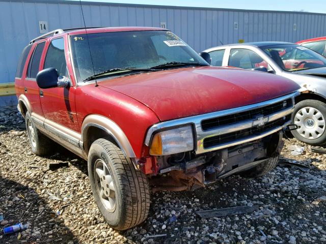 1GNDT13W3T2204161 - 1996 CHEVROLET BLAZER BURGUNDY photo 1