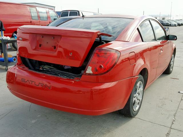 1G8AN15F96Z140863 - 2006 SATURN ION LEVEL RED photo 4