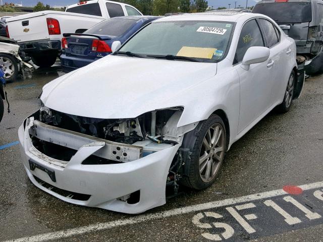 JTHBK262182082164 - 2008 LEXUS IS 250 WHITE photo 2