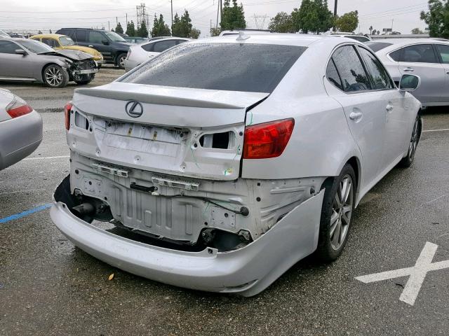 JTHBK262182082164 - 2008 LEXUS IS 250 WHITE photo 4