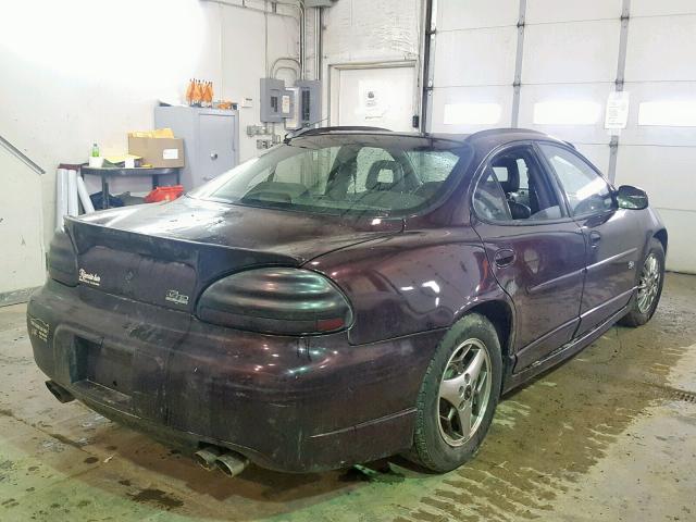 1G2WR52182F240016 - 2002 PONTIAC GRAND PRIX PURPLE photo 4