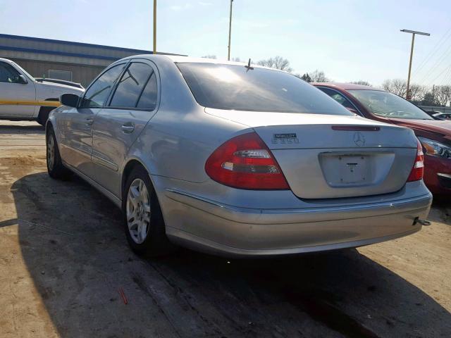 WDBUF56J96A735932 - 2006 MERCEDES-BENZ E 350 SILVER photo 3