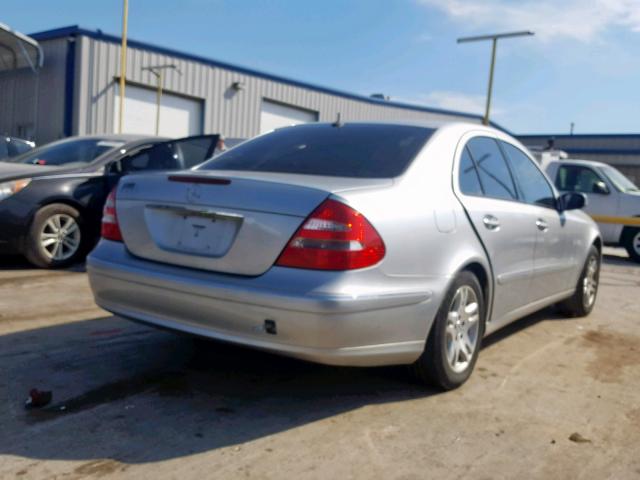 WDBUF56J96A735932 - 2006 MERCEDES-BENZ E 350 SILVER photo 4