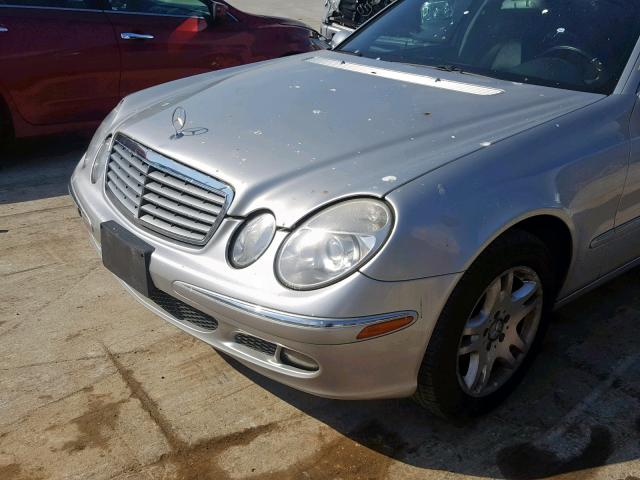 WDBUF56J96A735932 - 2006 MERCEDES-BENZ E 350 SILVER photo 9