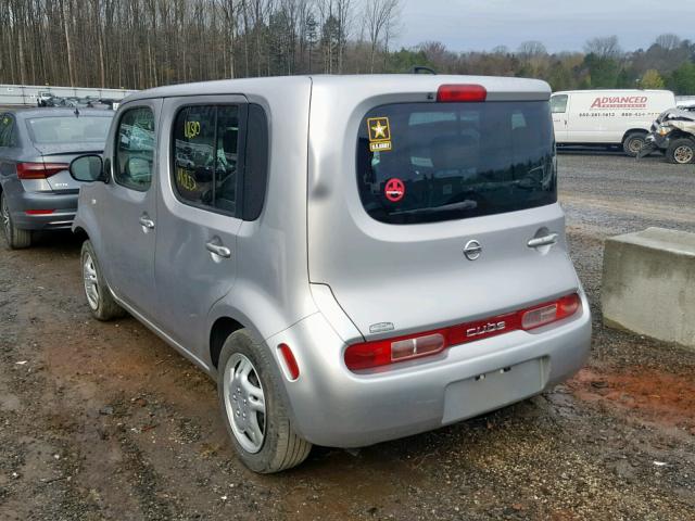 JN8AZ2KR6AT153245 - 2010 NISSAN CUBE BASE SILVER photo 3