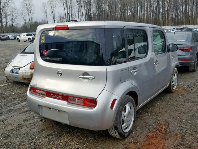 JN8AZ2KR6AT153245 - 2010 NISSAN CUBE BASE SILVER photo 4