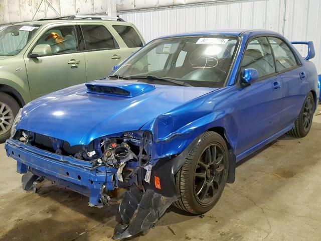 JF1GD70664L506426 - 2004 SUBARU IMPREZA WR BLUE photo 2