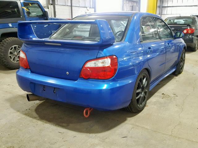 JF1GD70664L506426 - 2004 SUBARU IMPREZA WR BLUE photo 4