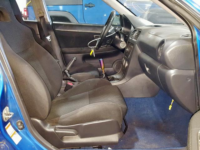 JF1GD70664L506426 - 2004 SUBARU IMPREZA WR BLUE photo 5