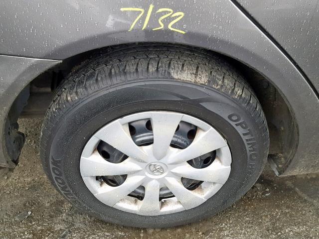 4T1BE30K85U518320 - 2005 TOYOTA CAMRY LE ნაცრისფერი ფოტო 9