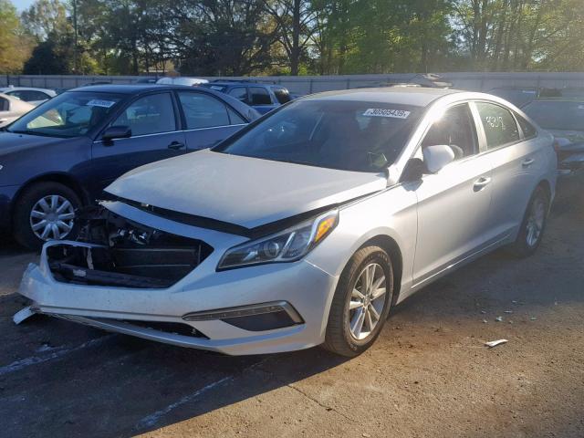 5NPE24AF1FH001681 - 2015 HYUNDAI SONATA SE SILVER photo 2