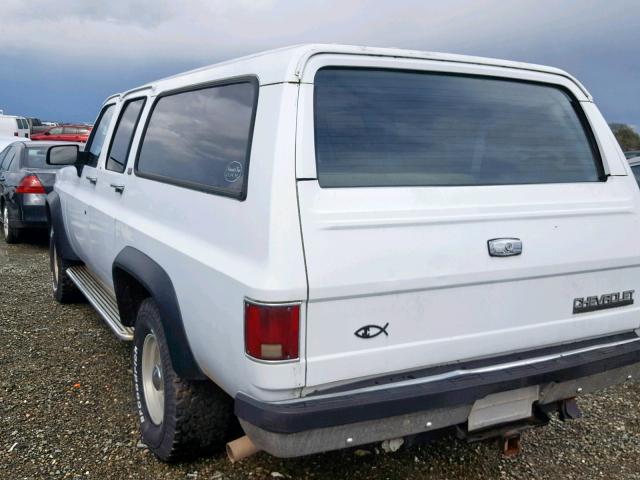 1GNGV26KXMF120063 - 1991 CHEVROLET SUBURBAN V WHITE photo 3