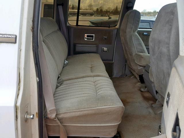 1GNGV26KXMF120063 - 1991 CHEVROLET SUBURBAN V WHITE photo 6