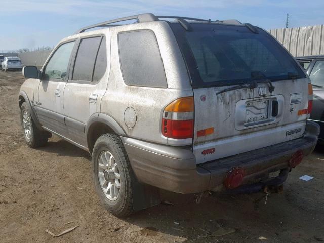 4S6DM58W7Y4402794 - 2000 HONDA PASSPORT E GRAY photo 3